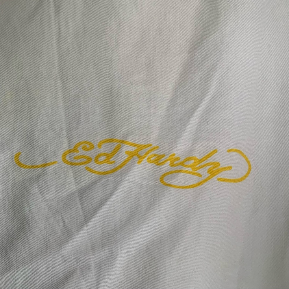 Ed Hardy (NWT) XL by Christian Audigier White, collared, long-sleeve, button-up - Picture 4 of 10